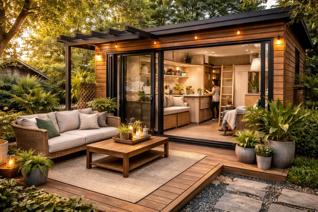 Compact Living Redefined How Modern Tiny Homes Are Blurring Indoor-Outdoor Boundaries