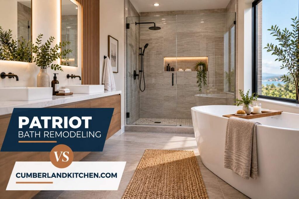 Patriot Bath Remodeling vs Cumberland Kitchen & Bath (2026) Which Remodeler Is Right for Your Bathroom